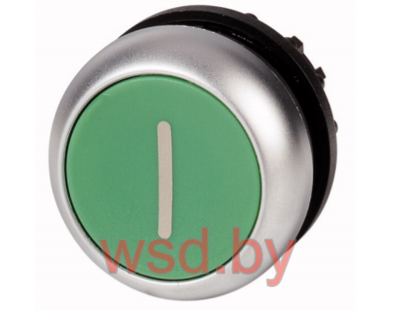 Кнопка зеленая с подсветкой Titan M22-DL-G-X1,надпись 1, IP67
