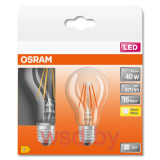 Лампа светодиодная LEDSCLA40 4W/827 230VGLFR E27 5X2 OSRAM