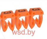 Маркер CAB3 d=0.5-1.5mm - "3" (оранжевый) упак.1200 шт