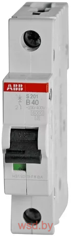 Авт. выключатель S201-B40 1P B 40A 6kA 1M ABB
