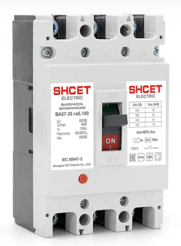 Автоматический выключатель SHСET ВА57-35 габ.100 16А