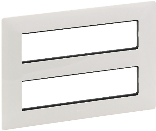 Legrand Valena Life - Рамка для модульных устройств Mosaic 2x4x2 модуля, белый (индивидуальная упаковка)