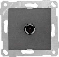 Розетка Mutlusan Rita TV, оконечная, дымчатый Розетка Mutlusan Rita TV, оконечная, дымчатый