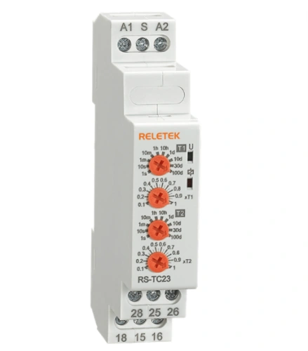 Реле контроля напряжения Reletek RS-MV37M, 3P/3P+N, 2CO, 266_540VAC(L-L)/ 154_312VAC(L-N), Umin и Umax, 2s, обрыв, чередование, асимметрия (5_20%), 1M