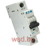Автоматический выключатель EATON PL4-C40/1, 1P, 40A, C, 4.5kA, 1M