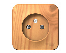 BLANCA Открытой Установки РОЗЕТКА без заземления со шторками, 16А, 250В, ЯСЕНЬ (Schneider Electric) Systeme Electric