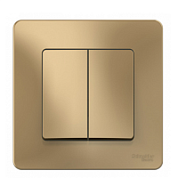 BLANCA Скрытой Установки 2-клавишный Выключатель (cхема 5), 10А, 250B, ТИТАН (Schneider Electric) Systeme Electric