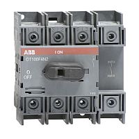 Выключатель нагрузки ABB OT100F4N2, 100А, 4P, 6M, рукоятка спереди ABB