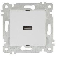 Розетка Mutlusan Rita 1xUSB Type A, белая