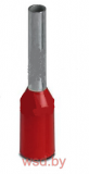 Кабельный наконечник AI 1 - 8 RD изолированный, сечение 1mm2, длина 8mm, красный (упак. 100шт.)
