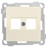 Адаптер Mutlusan для разъемов Keystone, двойной, слоновая кость