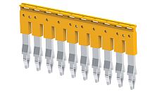 Перемычка Connectwell JY6/10 на 10 полюсов, для винтовых клемм CY6,CYG6, 35A, оранжевая