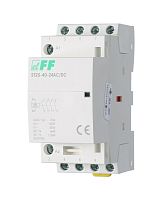 Контактор модульный Евроавтоматика F&F ST25-40-24, AC/DC, 4NO, 4 Вт, 3М