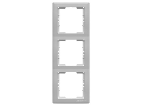 Рамка Mutlusan Daria 3 поста, к механизмам серии 21, вертикальный монтаж, белый Рамка Mutlusan Daria 3 поста, к механизмам серии 21, вертикальный монтаж, белый