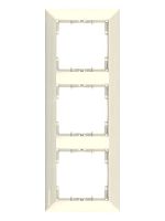 Рамка Mutlusan Daria 3 поста, к механизмам серии 21, вертикальный монтаж, сл.кость Рамка Mutlusan Daria 3 поста, к механизмам серии 21, вертикальный монтаж, сл.кость