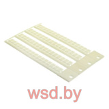 Шильдик маркировочный SN64P, пластик, белый, 64шт. в пластине, для SNB*, SNC*
