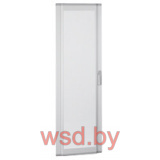 Дверь для щита XL3 160 на 6 рядов, профильная, прозрачное стекло