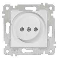 Розетка Mutlusan Rita 2P, защитные шторки, белая