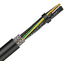 Кабель 2-NORM-CY +UV 1000V UL/CSA 3G0,5 (AWG21) Серый контрольный, гибкий, экранированный, маслостойкий, с цифровой маркировкой жил, TKD Kabel Gmbh