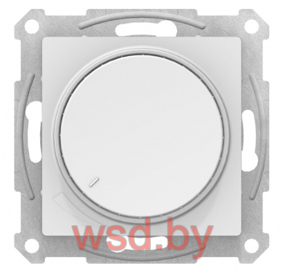 Светорегулятор (диммер) поворотно-нажимной, 315Вт, мех., Белый AtlasDesign Schneider Electric. Фото N2
