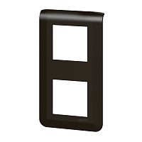 Legrand Mosaic - Рамка 2х2М, вертикальная, матовый черный (суппорт 80252 или 2х80251) Legrand Mosaic - Рамка 2х2М, вертикальная, матовый черный (суппорт 80252 или 2х80251)