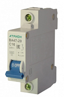 Выключатель автоматический ВА47-29 1Р 2А хар.С 4,5 кА АТРИОН Выключатель автоматический ВА47-29 1Р 2А хар.С 4,5 кА АТРИОН
