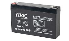 Батарея аккумуляторная HAC RT670, F1, 6V/7Ah, 151x34х94(100) ДхШхВ, 1.0 кг, 6-8 лет Батарея аккумуляторная HAC RT670, F1, 6V/7Ah, 151x34х94(100) ДхШхВ, 1.0 кг, 6-8 лет