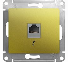 Розетка телефонная RJ11, механизм, ФИСТАШКОВЫЙ GLOSSA (Schneider Electric) Systeme Electric Розетка телефонная RJ11, механизм, ФИСТАШКОВЫЙ GLOSSA (Schneider Electric) Systeme Electric