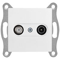 Розетка Mutlusan TV-SAT, оконечная, белая Розетка Mutlusan TV-SAT, оконечная, белая