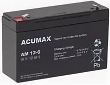Батарея аккумуляторная EMU Acumax AM7.2-6, T1, 6V/7.2Ah, 94(100)x151x34 HxLxW, 1.1kg, 6-9 лет Батарея аккумуляторная EMU Acumax AM7.2-6, T1, 6V/7.2Ah, 94(100)x151x34 HxLxW, 1.1kg, 6-9 лет