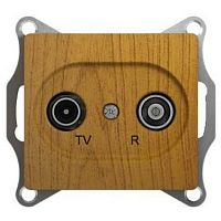 TV-SAT Розетка оконечная 1DB, механизм, ДЕРЕВО ДУБ GLOSSA (Schneider Electric) Systeme Electric TV-SAT Розетка оконечная 1DB, механизм, ДЕРЕВО ДУБ GLOSSA (Schneider Electric) Systeme Electric
