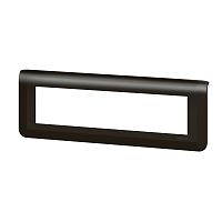 Legrand Mosaic - Рамка 8М, горизонтальная, матовый черный (суппорт 80253) Legrand Mosaic - Рамка 8М, горизонтальная, матовый черный (суппорт 80253)