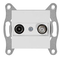 Розетка Mutlusan Rita TV-SAT, оконечная, белая Розетка Mutlusan Rita TV-SAT, оконечная, белая