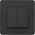 Выключатели двухклавишные Черные Выключатели двухклавишные Черные