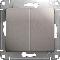 2-клавишный ВЫКЛЮЧАТЕЛЬ, схема 5, ПЛАТИНА GLOSSA (Schneider Electric) Systeme Electric 2-клавишный ВЫКЛЮЧАТЕЛЬ, схема 5, ПЛАТИНА GLOSSA (Schneider Electric) Systeme Electric