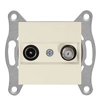 Розетка Mutlusan Rita TV-SAT, оконечная, слоновая кость Розетка Mutlusan Rita TV-SAT, оконечная, слоновая кость