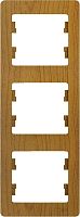 3-постовая РАМКА, вертикальная, ДЕРЕВО ДУБ GLOSSA (Schneider Electric) Systeme Electric 3-постовая РАМКА, вертикальная, ДЕРЕВО ДУБ GLOSSA (Schneider Electric) Systeme Electric