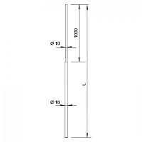 Стержень OBO Bettermann 101 VL2000 молниеприемный, Ø16/10мм, L=2000мм, алюминий Стержень OBO Bettermann 101 VL2000 молниеприемный, Ø16/10мм, L=2000мм, алюминий