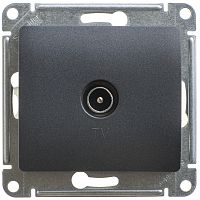 TV Розетка проходная 4DB, АНТРАЦИТ GLOSSA (Schneider Electric) Systeme Electric TV Розетка проходная 4DB, АНТРАЦИТ GLOSSA (Schneider Electric) Systeme Electric