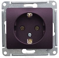 Розетка с заземлением, СИРЕНЕВЫЙ ТУМАН GLOSSA (Schneider Electric) Systeme Electric Розетка с заземлением, СИРЕНЕВЫЙ ТУМАН GLOSSA (Schneider Electric) Systeme Electric