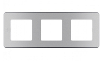 Legrand Inspiria - Рамка 3 поста (алюминий) Legrand Inspiria - Рамка 3 поста (алюминий)