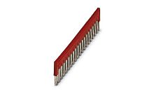 Перемычка Phoenix Contact FBS 20-5 на 20 полюсов, для клемм 5,2mm, 24A, красная Перемычка Phoenix Contact FBS 20-5 на 20 полюсов, для клемм 5,2mm, 24A, красная
