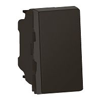 Legrand Mosaic - Переключатель на 2 направления 10АX,1М, пруж. зажимы, матовый черный Legrand Mosaic - Переключатель на 2 направления 10АX,1М, пруж. зажимы, матовый черный