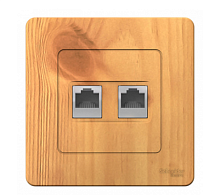 BLANCA Скрытой Установки Розетка двойная: комп.RJ45, категория 5E + телефон. RJ11, ЯСЕНЬ (Schneider Electric) Systeme Electric BLANCA Скрытой Установки Розетка двойная: комп.RJ45, категория 5E + телефон. RJ11, ЯСЕНЬ (Schneider Electric) Systeme Electric