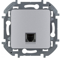 Legrand Inspiria - Розетка телефонная 1хRJ-11 4 контакта (алюминий) Legrand Inspiria - Розетка телефонная 1хRJ-11 4 контакта (алюминий)