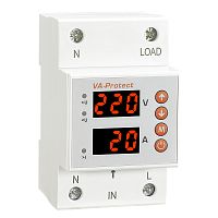 Реле контроля напряжения и тока Reletek RM-MVA/50 1NO+N, 50A, 220VAC, Umin(120_210V)/Umax(220_300V), Imin/Imax(16_50A), 0.1_0.5s/5_600s, LED-дисплей, 3M Реле контроля напряжения и тока Reletek RM-MVA/50 1NO+N, 50A, 220VAC, Umin(120_210V)/Umax(220_300V), Imin/Imax(16_50A), 0.1_0.5s/5_600s, LED-дисплей, 3M