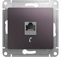 Розетка телефонная RJ11, механизм, СИРЕНЕВЫЙ ТУМАН GLOSSA (Schneider Electric) Systeme Electric Розетка телефонная RJ11, механизм, СИРЕНЕВЫЙ ТУМАН GLOSSA (Schneider Electric) Systeme Electric
