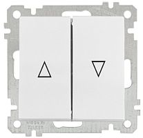 Выключатель для управления рольставнями Mutlusan, 2м. пруж. зажимы, белый Выключатель для управления рольставнями Mutlusan, 2м. пруж. зажимы, белый