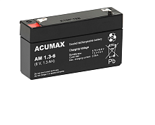 Батарея аккумуляторная EMU Acumax AM1.3-6, T1, 6V/1.3Ah, 52(58)x97x24 HxLxW, 0.28kg, 6-9 лет Батарея аккумуляторная EMU Acumax AM1.3-6, T1, 6V/1.3Ah, 52(58)x97x24 HxLxW, 0.28kg, 6-9 лет