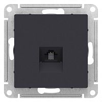 Розетка телефонная RJ11, механизм, карбон AtlasDesign (Schneider Electric) Systeme Electric Розетка телефонная RJ11, механизм, карбон AtlasDesign (Schneider Electric) Systeme Electric